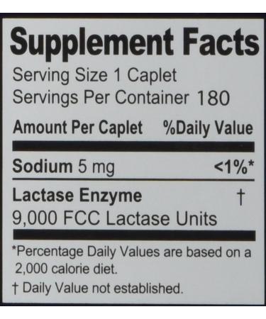 Kirkland Signature Fast Acting Lactase (2 Pack) 360 Ct Caplets 180 Count (Pack of 2) - Buy Online on GoSupps.com