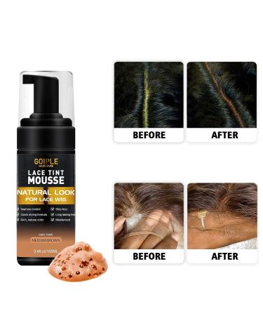 Lace Tint Melting Hair Mousse for Women Hair Wigs - Mocha Medium Brown - Buy Online on GoSupps.com