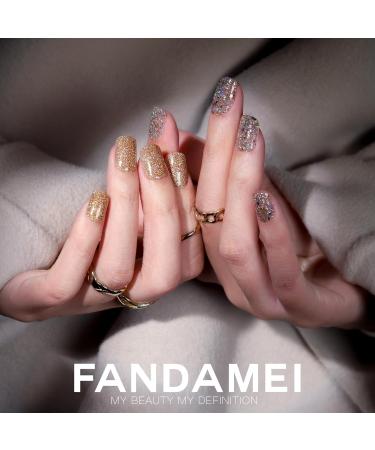 FANDAMEI Press on Nails - 24 Colors 576 PCS Short Matte & Glossy Press on Nails Glitter Press on Nails - Lightweight & Natural Fit for Stunning Nail Art - Buy Online on GoSupps.com