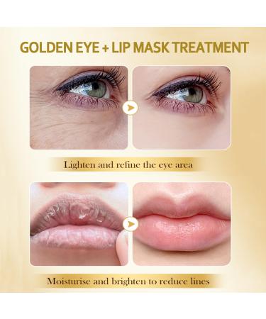 30 Pairs 24K Gold Eye Masks & Collagen Lip Masks - Reduce Puffy Eyes Dark Circles & Fine Lines | Crystal Collagen Skin Care for Men & Women - Buy Online on GoSupps.com