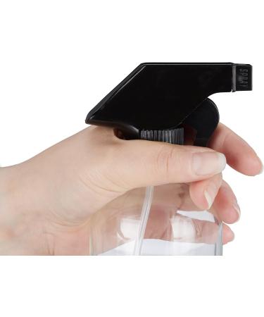 500ml Refillable Glass Spray Bottle - Mist & Jet Atomizer for Hair Care & Cleaning - Transparent - Buy Online on GoSupps.com