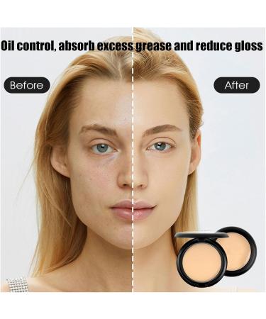 Oil Control Facial Powder-Matte Smooth Setting Powder Waterproof Long-Lasting Setting Powder for Face Show Soft Focus Finish Flawless Lightweight Face Cosmetics (Natural Color) - Buy Online on GoSupps.com