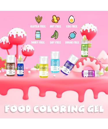Buy Sky Food Color Gel - 100ml Sugar-Free Gel for Cakes Baking Cookies Macarons & More | Vibrant Concentrated Food Coloring for DIY Projects - Buy Online on GoSupps.com