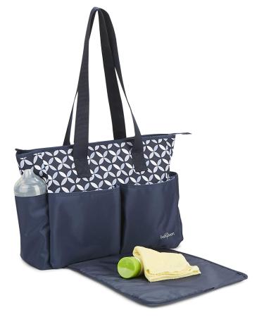 Baby Boom Ivy 4-Piece Tote Diaper Bag Set - Navy | Stylish & Functional Baby Bag Set - Buy Online on GoSupps.com
