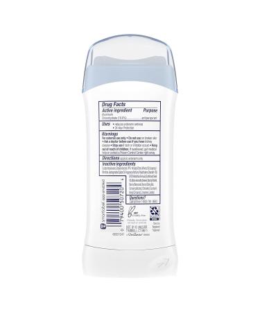 Dove Invisible Solid Antiperspirant Deodorant Stick for Women Powder For All Day Underarm Sweat & Odor Protection 2.6 oz 2.6 Ounce (Pack of 1) Fresh - Buy Online on GoSupps.com
