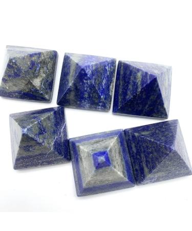 Natural Blue Lapis Lazuli Stone Quartz Crystal Pyramid Tower Home Ornaments Decoration Stones Can be Used for Home Office Decoration