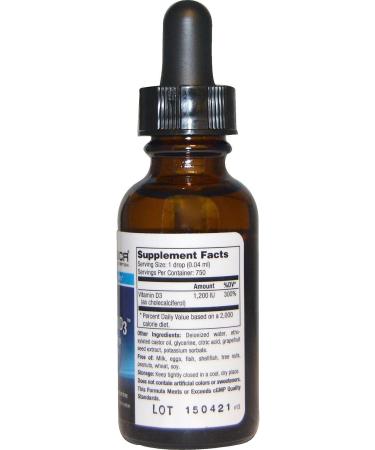 High Potency Micellized D3 1200 - 1 Ounce Liquid Supplement - Buy Online on GoSupps.com