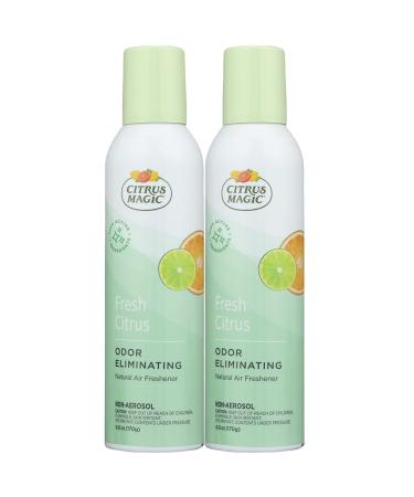 Citrus Magic Natural Odor Eliminating Air Freshener Spray, Fresh Citrus, 6-Ounce, Pack of 2 Citrus Pack of 2
