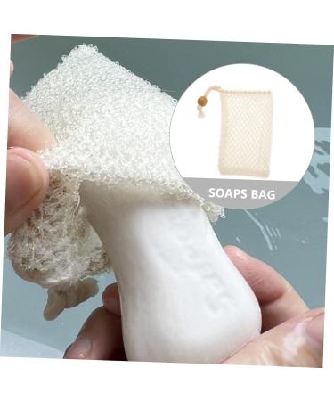 Healeved 3pcs Soap Bath Bag Sack Exfoliator Bubble Foam Net Bar Soap Pouch Sponge Exfoliating Soaps Nylon - Buy Online on GoSupps.com