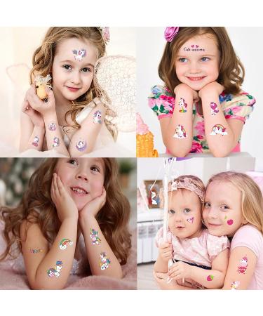 150 Pcs Unicorn Temporary Tattoos for Girls - Birthday Party Supplies and Favors for Kids Ages 5-10 - Waterproof Fake Tattoos Stickers (10 Sheets) - Buy Online on GoSupps.com