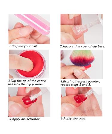 NEPTUNE Dip Powder Nail Kit - 24 Colors Nail Powder Set for French Manicure, Long Lasting, Quick Drying - No Top/Base Coat Activator Included - Easy to Apply at Home Salon - Buy Online on GoSupps.com