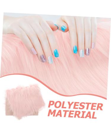 FRCOLOR Fluffy Rug Plush Background Cloth Carpet Rug Jewlery Acrylic Nail Supplies Pink Manicure Small Product Photo Backdrop 51.00X31.00X2.00CM Pink - Buy Online on GoSupps.com