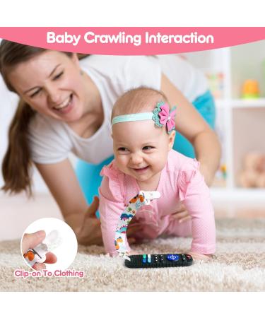2 Pack Silicone Baby Teething Toys Remote Control Shape Teething Toys for Babies 6-12 Months BPA Free Baby Teethers Baby Chew Toys Baby Sensory Toys for Toddlers Boys Girls (Black + Pink) - Buy Online on GoSupps.com