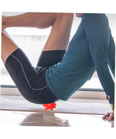 Beaupretty 2-Pack Star Fitness Ball - Spiky Muscle Massage & Myofascial Relief - Perfect for Back & Foot Fasciitis - 8x8cm Red - Buy Online on GoSupps.com