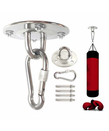 Clean Sports ceiling holder for boxing bags punching bag bracket sling trainer sling trainer swings hammocks stainless steel ceiling hooks 400kg support power with a carabiner hook