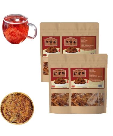 Golden Silk Red Snow Tea Handpicked Tibetan Plateau Red Snow Tea Natural Red Snow Tea 50g/Bag (4 Pcs)