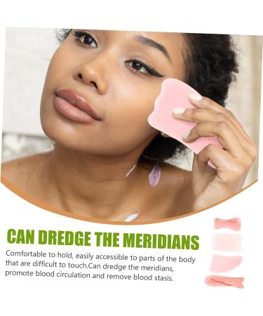 Beaupretty 16-Piece Gua Sha Tool Set - Pink Beeswax Stones for Body and Skin Massage - Handheld Scraping Boards for Full-Body Care - 12.4x4x0.8cm x 4 Pcs - Buy Online on GoSupps.com