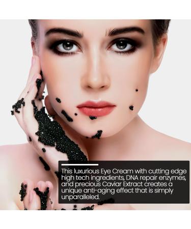 Black Caviar Under Eye Cream | Anti-Aging Moisturizer Hydrating Reduces Puffiness & Dark Circles Wrinkle Repair Treatment - Buy Online on GoSupps.com
