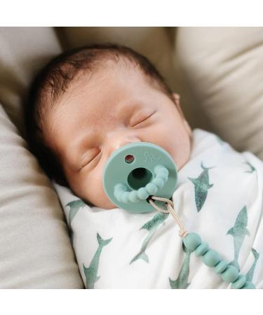 Ryan & Rose Cutie PAT Pacifier Teether - Slant Seaglass | Shop Now - Buy Online on GoSupps.com