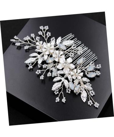 Ipetboom Wedding Hair Comb Tiara Combs Crystal Hair Comb Rhinestone Hair Comb Rhinestone Comb Bride Wedding Millet Beads Bride Comb - Buy Online on GoSupps.com