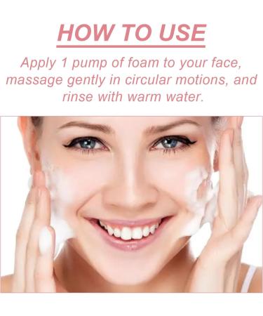 5 In 1 Cleansing Face Wash Foaming Cream Cleanser Water Based Cleanser Natural Foaming Cleaner Skin Care with Niacinamide Hyaluronic Acid Removes Excess Oil Unclogs Pores Reduces Blackheads - Buy Online on GoSupps.com
