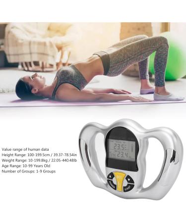 Portable Body Fat Measuring Device - Digital BMI Tester with LCD Screen for Men & Women | Home Health Monitor & Analyzer - Buy Online on GoSupps.com