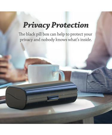 Weekly Pill Organizer 2x a Day | Travel AM PM Pill Box with Privacy Protection | 7-Day Large Capacity for Medications & Supplements - Buy Online on GoSupps.com