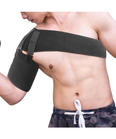 Shoulder Brace | Rotator Cuff Brace - Recovery Shoulder Brace and Arm Sling for Men & Women Shoulder Compression for Injury Relief - Buy Online on GoSupps.com