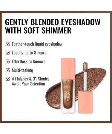Oulac Liquid Glitter Eyeshadow Mineral Gold Eyeshadow Shimmer Eyeshadow & Eyeliner Metallic Liquid Eyeshadow Blendable Eye Make-up Crease Resistant Vegan Cruelty-Free 5.4g Tempering (16) Tempering(16) - Buy Online on GoSupps.com