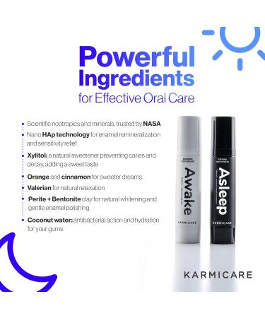 Duo Nano Hydroxyapatite Toothpaste - Zero Sensitivity Whitening & Remineralizing Fluoride Free | 2x30ml Eco-Friendly Oral Care System - Buy Online on GoSupps.com