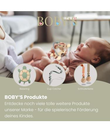Bobys Sensory Baby Bei ring - Navajo White BPA-Free Silicone Teething Toy & Rattle | Multifunctional & Easy to Clean Dental Aid - Buy Online on GoSupps.com