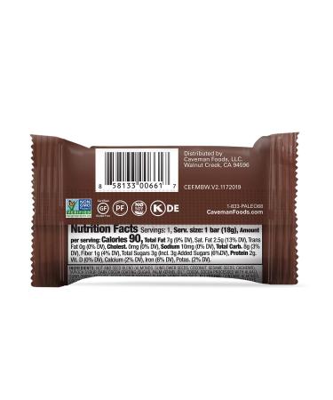 Caveman Foods Dark Chocolate Almond Coconut Mini Snack Bars - 30 Count - Buy Online on GoSupps.com