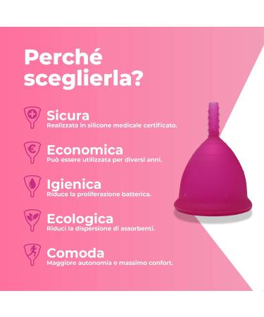 Lybera Menstrual Cup Fuchsia Red Size 2 | Eco-Friendly & Comfortable | Shop Internationally - Buy Online on GoSupps.com