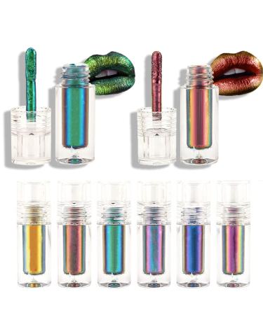 UIRPK Chic-Chat Multi-Chrome Liquid Lipsticks Herbaluxy Lipstick Chic-Chat Chromatic Lipstick Herbaluxy Chrome Lipstick Prestige Pout Liquid Chromatic Lipstick (#2+#3)