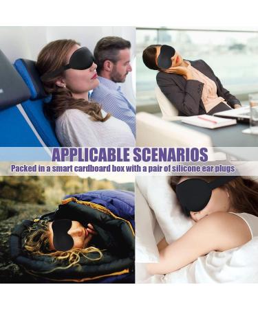 100% Blackout 3D Eye Mask for Sleeping with Adjustable Eyelash Protector - Breathable and Comfortable Sleep Mask for Women and Men - Ideal for Travel, Naps, Breaks, and Yoga - Buy Online on GoSupps.com