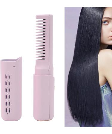 Portable 2-in-1 Hair Straightener - Mini Rechargeable with 3 Temperature Settings for All Hair Types - Purple - Buy Online on GoSupps.com