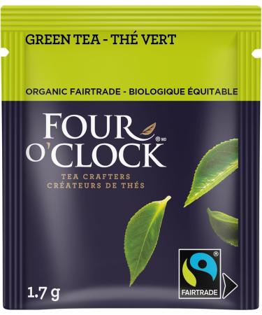 Four O'Clock Green Tea Organic Fairtrade Non-Gmo Kosher Gluten-Free 6 Packs (96 teabags) - Buy Online on GoSupps.com