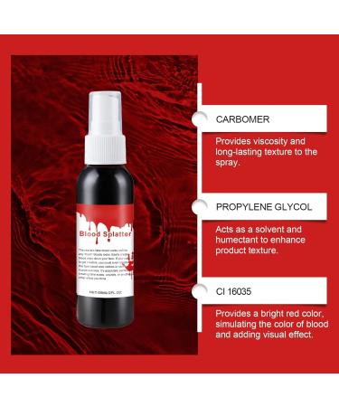  Generisch Washable Artificial Blood Spray Artificial Blood Spray 60ml Realistic Washable for Halloween Shows Cosplay - Buy Online on GoSupps.com