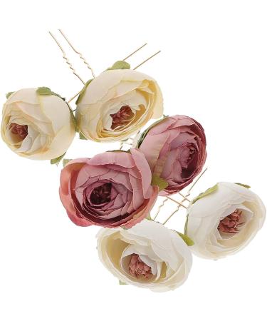 minkissy 9 Pairs Rose Hairpin Flower Hair Clips for Hair Barrettes for Women Bobby Pin Bridal Hair Accessories Hair Pin Hair Jewelry Prom Hair Accessories Hanfu Hair Stick Child Alloy - Buy Online on GoSupps.com