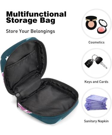 Women's Portable Period Kit - Pink Flower Butterfly Storage Pockets | Bonds Stillpad Holder | Ideal Feminine Product Bag - Buy Online on GoSupps.com