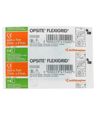 Smith & Nephew Opsite Flexigrid Transparent Dressing 2-3/8x2-3/4 - 10 Dressings by Smith & Nephew