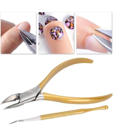 Professional Toe Clipper Nail Clipper Household Nail Clipper Set Nail Care Nail Repair Nail Care Tools(Two-Piece Suit-Tyrant Gold) - Buy Online on GoSupps.com