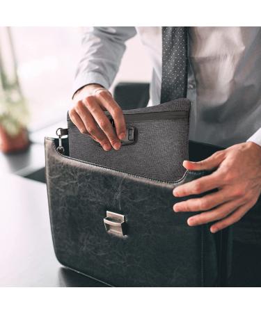 Smell Proof Bag Set with Combination Lock - Odor Proof Case for Travel - Money Safe Organizer - Black - Buy Online on GoSupps.com