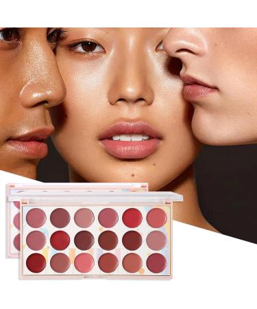Lip Gloss Palette Lipstick Lip Gloss Palette | Waterproof and Sweatproof Lip Palette - Portable Lip Cream Palette Lip Gloss for Women - Buy Online on GoSupps.com