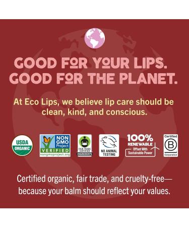 Eco Lips LIP SUGAR SCRUB 4 Pack (4-0.25oz jars) 100% Organic Lip Care Treatment with Organic Sugar & Coconut Oil - Gently Exfoliate & Polish Dry Flaky Lips (Variety 4-Pack) - Buy Online on GoSupps.com