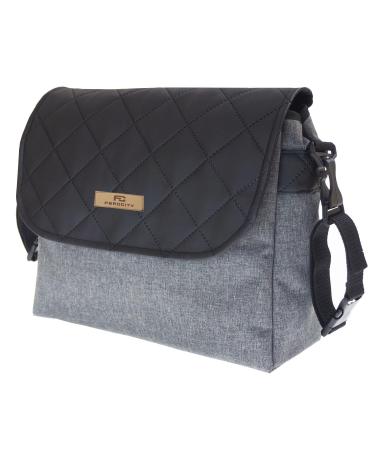 Baby diaper bag stroller bag travel bag diaper bag care bag baby bag shoulder bag pattern gray len black leather 059