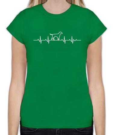 Shirtracer Women's Shirt - Heartbeat Dog 05 Green - Perfect Gift for Dog Owners - XXL - Buy Online on GoSupps.com