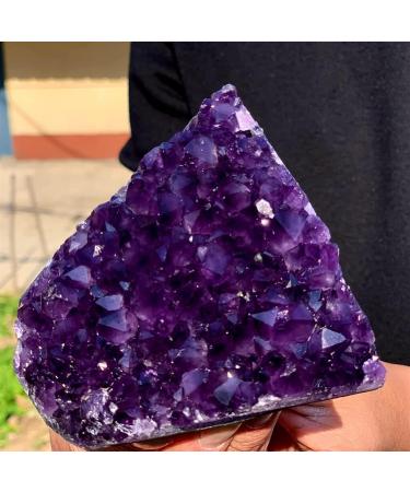 Amethyst Rough Stone 200-1200g Natural Amethyst cave Quartz Cluster Crystal Specimen (Size : 800-1000g) Stone Mineral Specimen (Size : 800-1000g) - Buy Online on GoSupps.com