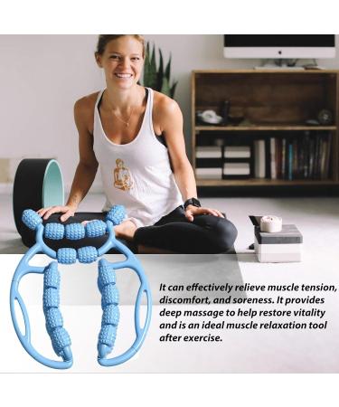Buy Innovative Portable Massage Roller for Legs - 23 Wheels Ergonomic Muscle Relaxation Tool in Blue | Multi-Purpose Massage Accessories - Buy Online on GoSupps.com