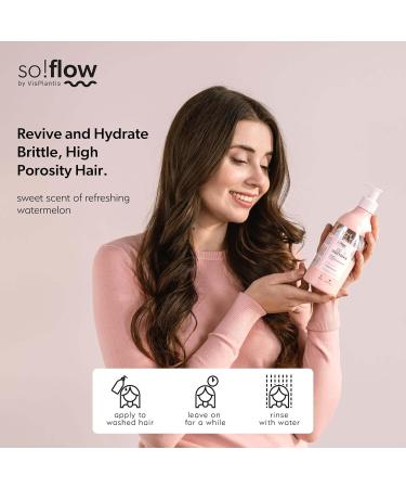 So!Flow Restorative Conditioner for High Porosity Hair - Strengthens and Nourishes Fragile Strands - Enriched with Centella Asiatica and Soy Protein for Resilient Hair - Buy Online on GoSupps.com